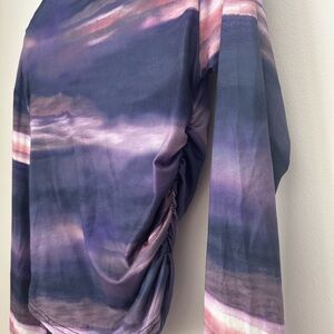 Elegant Tie-Dye Long Sleeve Top